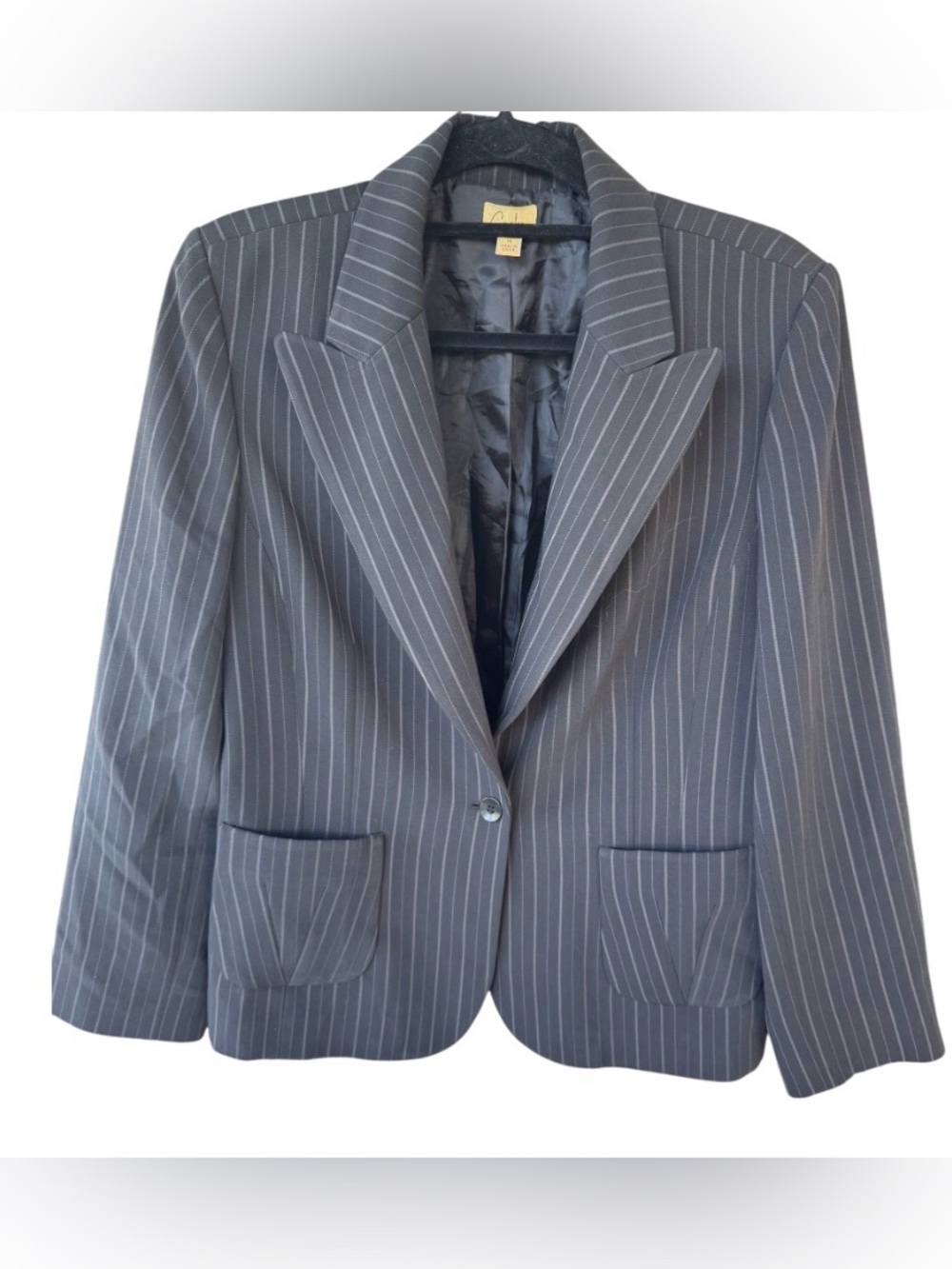 Nordstrom Caslon women's pinstripe blazer jacket size 14